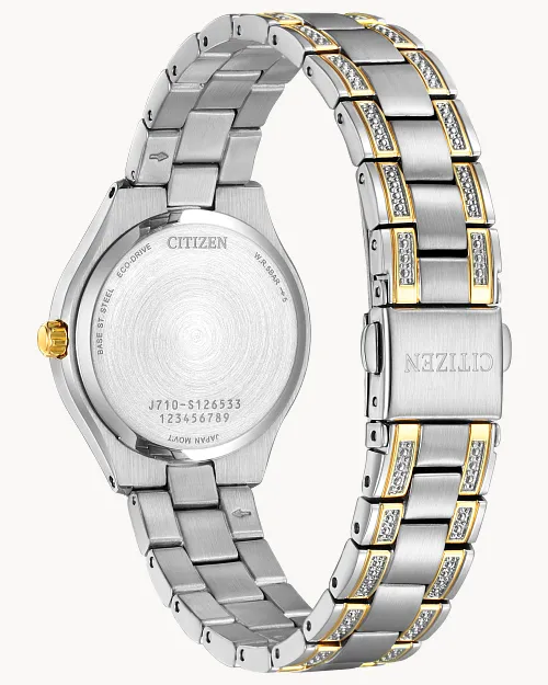 Silhouette Crystal Navy Dial Stainless Steel Bracelet FE1234 Silhouette Crystal Navy Dial Stainless Steel Bracelet FE1234